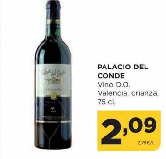 Alimerka Palacio del conde vino d.o. valencia crianza oferta