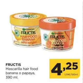 Alimerka Fructis mascarilla hair food banana o papaya oferta