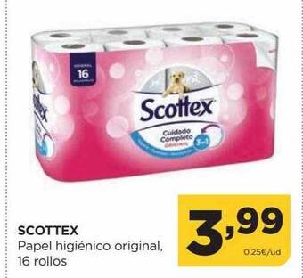 Alimerka Scottex papel higiénico original oferta