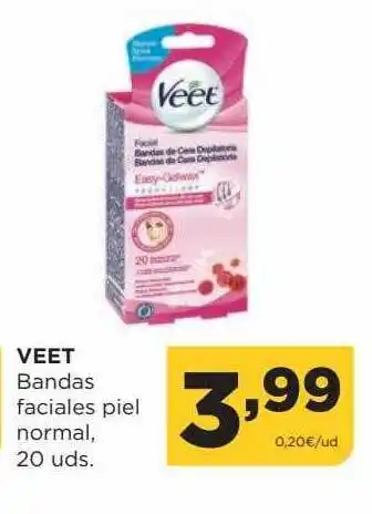 Alimerka Veete bandas faciales piel normal oferta