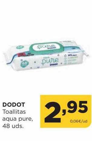 Alimerka Dodot toallitas aqua pure 48 uds oferta