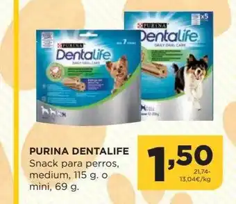 Alimerka Purina dentalife life snack para perros, medium o mini oferta