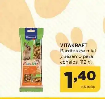 Alimerka Vitakraft barritas de piel y sésamo para conejos oferta