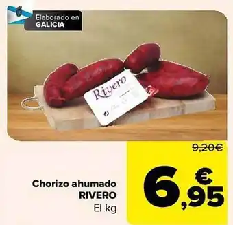 Carrefour Chorizo ahumado rivero el kg oferta