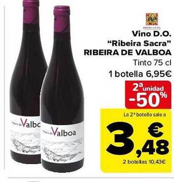 Carrefour 2a unidad -50% vino d.o. oferta