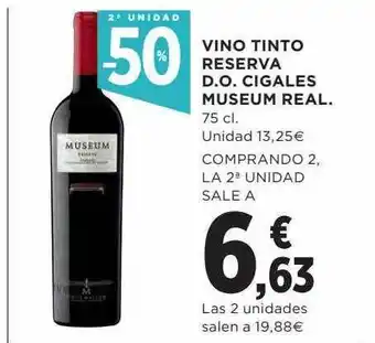 Hipercor Vino tinto reserva do cigales museum real oferta