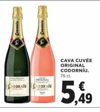 Hipercor Cava cuvée original codorníu oferta