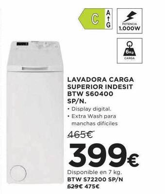 Hipercor Lavadora oferta