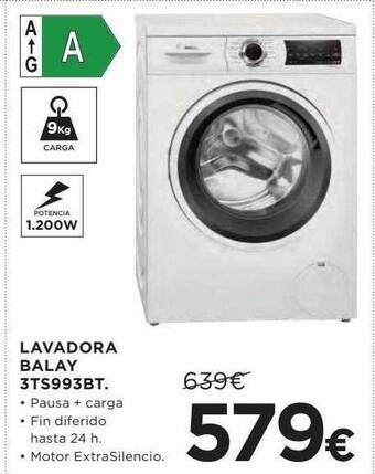 Hipercor Lavadora oferta