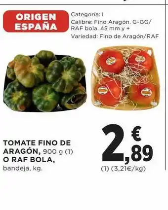 Hipercor Tomate fino de aragón o raf bola bandeja oferta