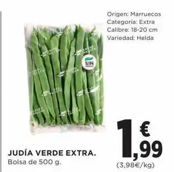 Hipercor Judía verde extra bolsa oferta