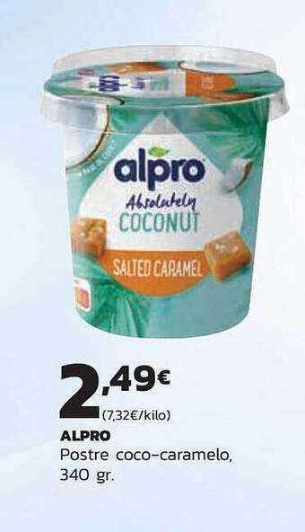 Alpro postre coco-caramelo