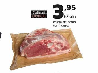 Supermercados Lupa Paleta de cerdo con hueso oferta