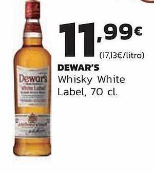 Supermercados Lupa Dewar's whisky white label oferta