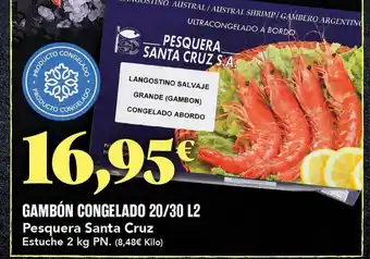 Gadis Gambón congelado 20-30 l2 pesquera santa cruz estuche pn oferta