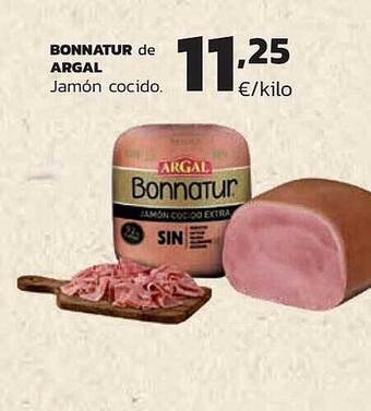 Supermercados Lupa Bonnatur de argal jamón cocido oferta