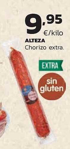 Supermercados Lupa Alteza chorizo extra oferta