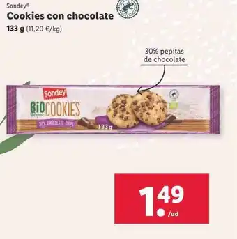 Lidl Sondey cookies con chocolate oferta