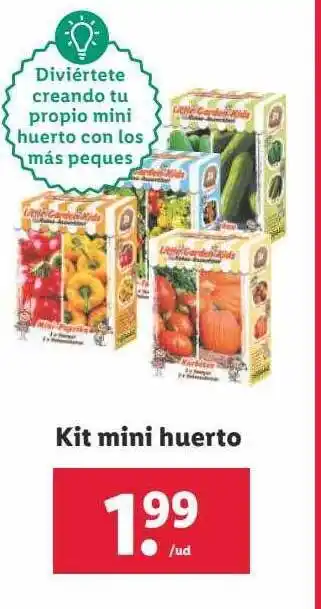 Lidl Kit mini huerto oferta