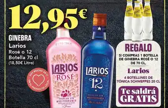 Gadis Ginebra larios rosé o 12 oferta