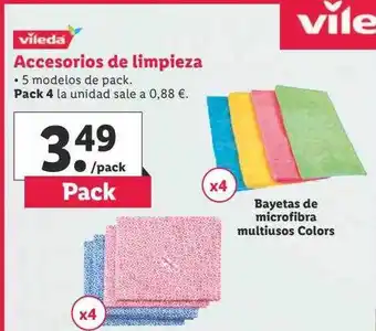 Lidl Vileda accesorios de limpieza oferta