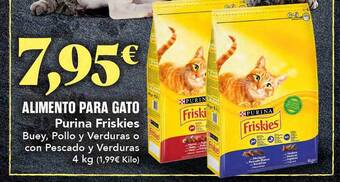 Gadis Alimento para gato purina friskies buey pollo y verduras o con pescado y verduras oferta