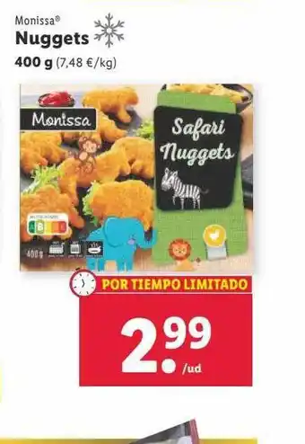 Lidl Monissa nuggets oferta