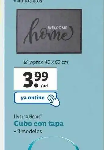 Lidl Livarno home cubo con tapa oferta