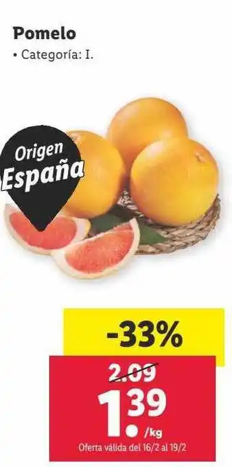 Lidl Pomelo oferta