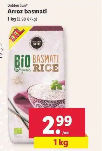 Lidl Golden sun arroz basmati oferta