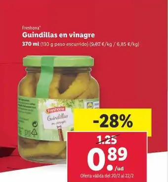 Lidl Freshona guindillas en vinagre oferta