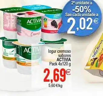 Plenus Supermercados Iogur cremoso sabores activia oferta