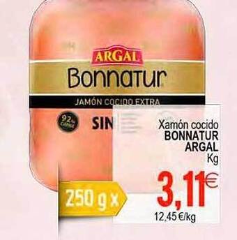 Plenus Supermercados Xamón cocido bonnatur argal kg oferta