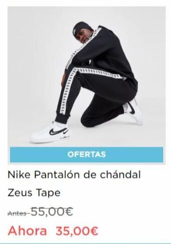 JD Sports Ofertas nike pantalón de chándal zeus tape antes-55,00€ ahora 35,00€ oferta