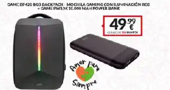 Game Game DP420 RGD Backpack + Mocilla Gaming con Illuminacion RGD oferta