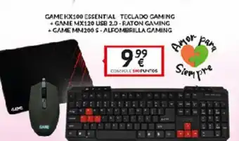Game Game KX100 Essential Teclado Gaming+ Game MX120 USB 2.0 oferta