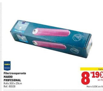 Makro Film Transparente Makro Profesional oferta