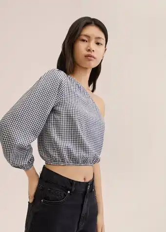MANGO Blusa vichy oferta