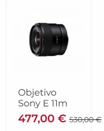 Visanta Objetivos sony oferta