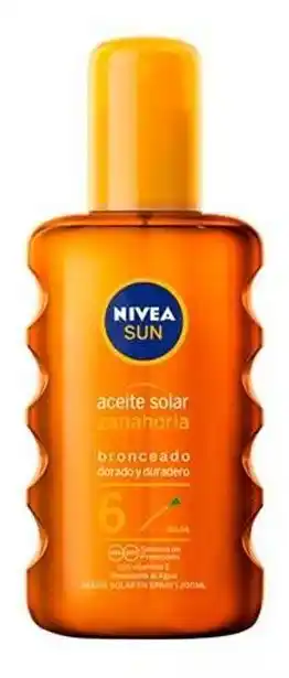 MiFarma Aceite solar en spray spf6 nivea sun 200ml oferta