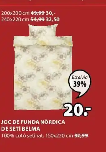 JYSK Joc De Funda Nórdica De Setí Belma 150x220cm oferta