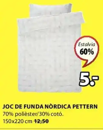 JYSK Joc De Funda Nórdica Pettern 150x220cm oferta