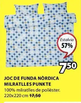 JYSK Joc De Funda Nórdica Milratlles Punkte 220x220cm oferta
