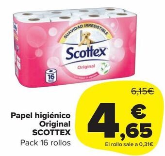 Carrefour Market Papel higiénico original scottex oferta