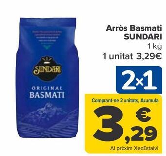 Carrefour Arroz basmati sundari oferta