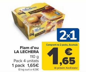 Carrefour Flan de huevo la lechera oferta