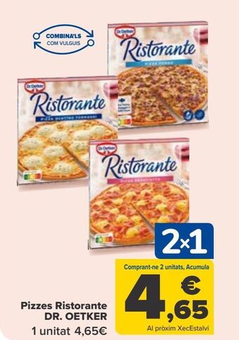 Carrefour Pizzas ristorante dr.oetker oferta
