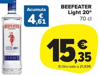 Carrefour Market Beefeater light 20º oferta