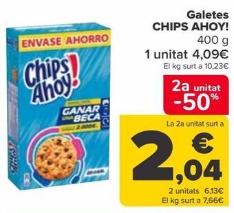 Carrefour Galletas chips ahoy! oferta
