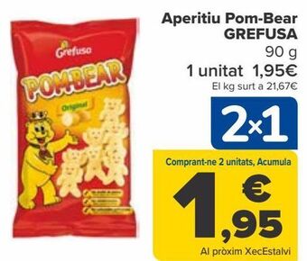 Carrefour Aperitivo pom-bear grefusa oferta